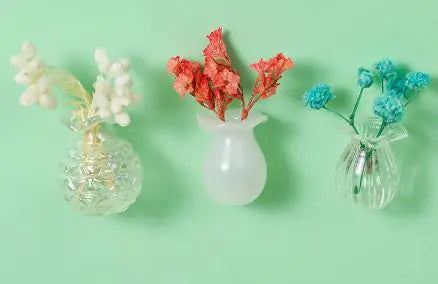 Plant Ceramic Vase Fridge Magnets