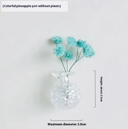 Plant Ceramic Vase Fridge Magnets