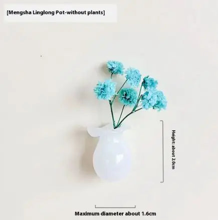 Plant Ceramic Vase Fridge Magnets
