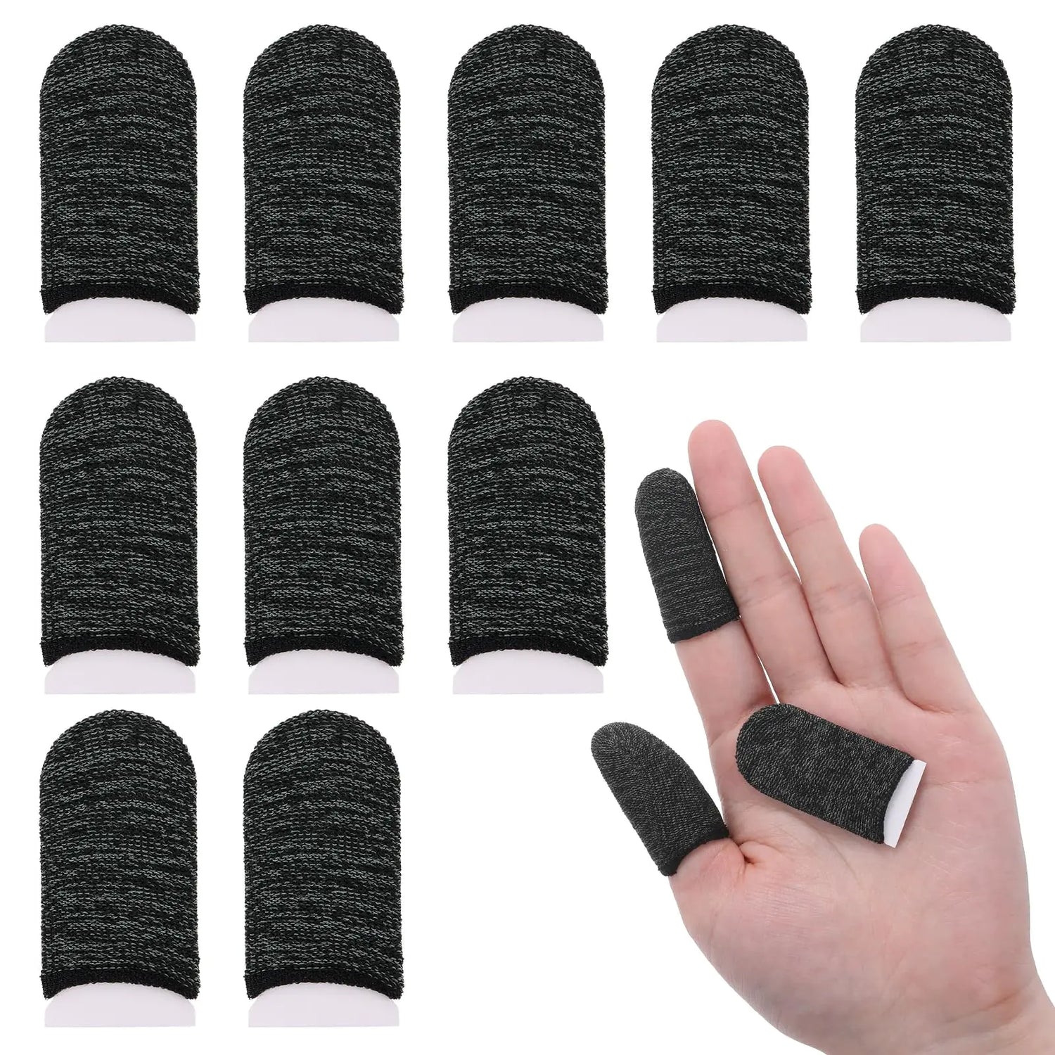 10 Pack Gamer Finger Sleeves Anti-Sweat