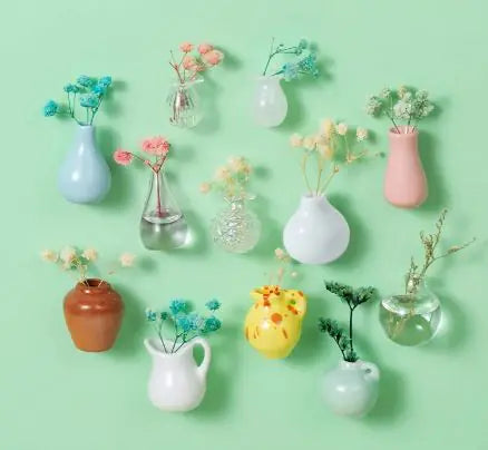Plant Ceramic Vase Fridge Magnets